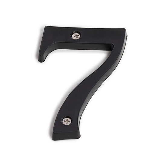 Sandleford 85mm Black Plastic House Number 7 - Durable - Easy Install