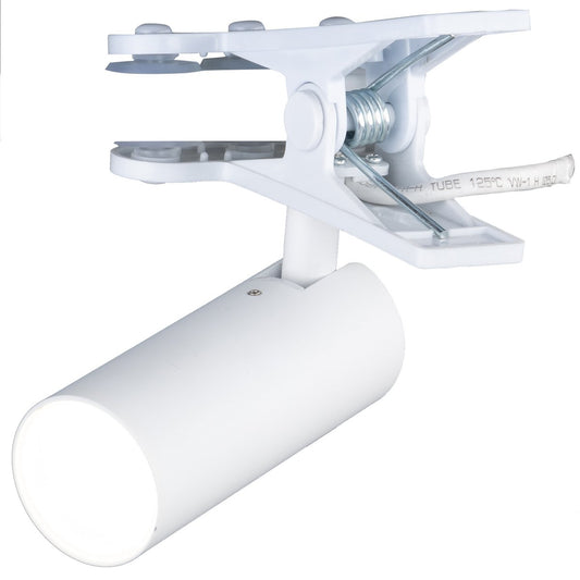 Verve Design 4.5W LED Clip Lamp - 145mm x 90mm x 130mm - White - Adjustable Shade – view 2