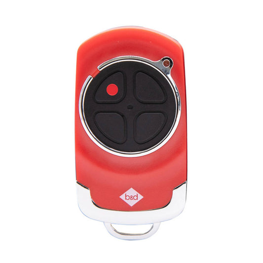 B&D Garage Door Remote - TB 7V1 - 4-Button - 433 MHz - Red - Durable