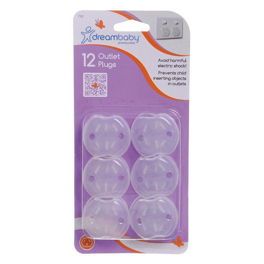 Dreambaby Outlet Plugs - 12 Pack - PP - Child Safety - Prevents Shock