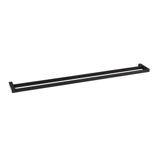 Mondella Double Towel Rail - 900mm - Metal - Matte Black - Durable Design