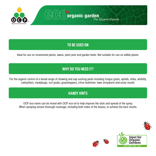 Ocp Eco Neem Concentrate - 100ml - Concentrated Insecticide - Pet Friendly – view 2 - Auzzistore