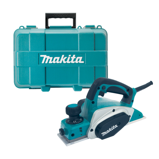 Makita 82mm Planer KP0800K - Metal Plastic - Precise Planing Depth - Auzzistore
