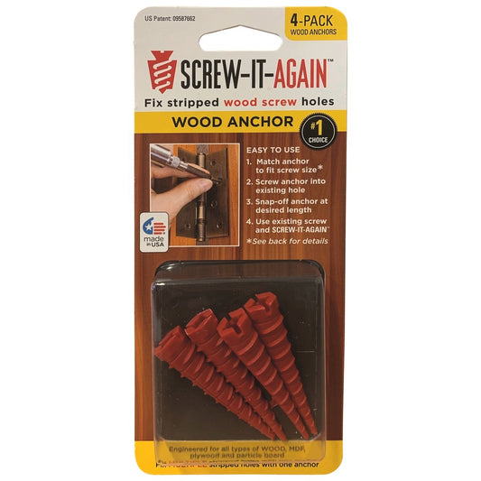 Screw It Again Screw Hole Repair Wood Anchor 4 Pack - 1mm x 5mm x 1mm – view 2 - Auzzistore