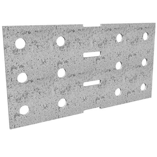 Dunnings Bracket Plate - 200mm x 105mm - Galvanised Steel - M10 Holes - Auzzistore