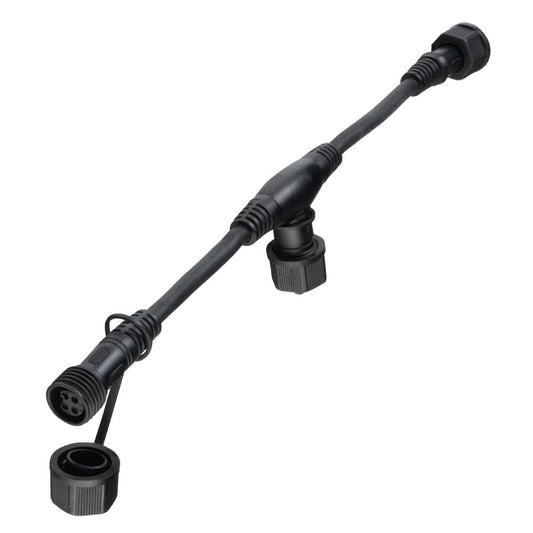 Brilliant Lighting T Piece Connector - 2-Pin 3-Way Splitter - 15mm x 100mm - Black – view 2