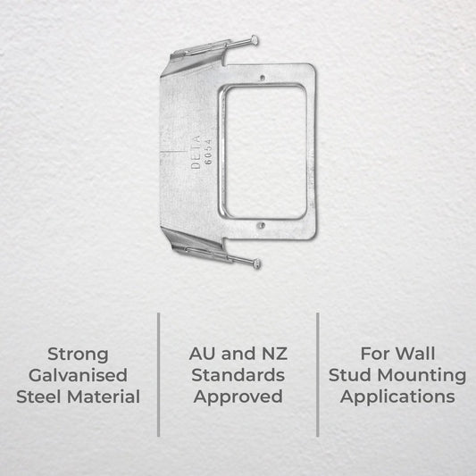 Deta Quick Fit Vertical Stud Mount Bracket - 84mm - Galvanised Steel - Quick Fit – view 2