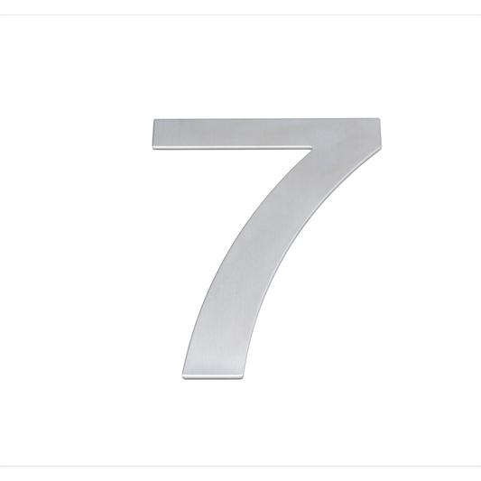 Sandleford 200mm Lorenzo Stainless Steel House Number 7 - Brushed Finish
