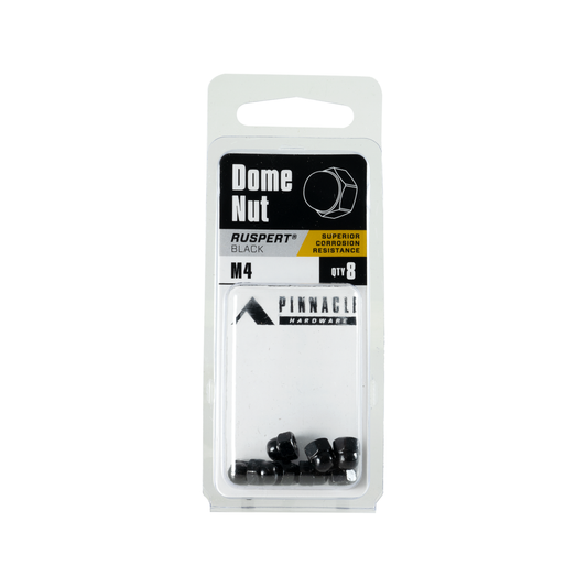 Pinnacle m4 Black Ruspert Dome Nut 8 Pack - 48mm x 120mm - Corrosion Resistant – view 2 - Auzzistore