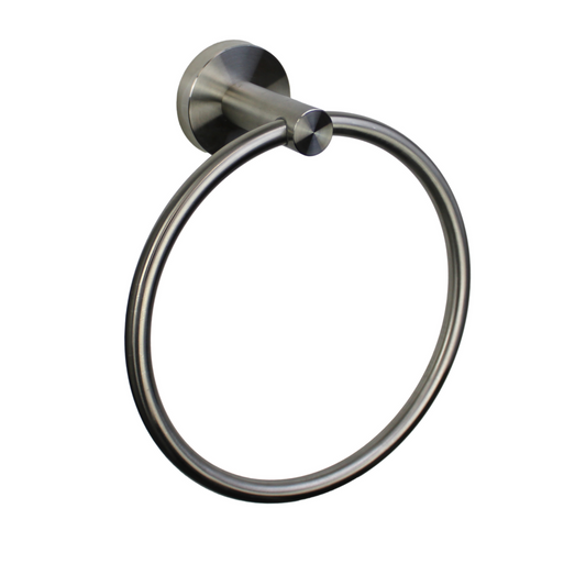 Barelli Toscana Towel Ring - Satin Nickel - 175mm x 170mm x 60mm - Durable