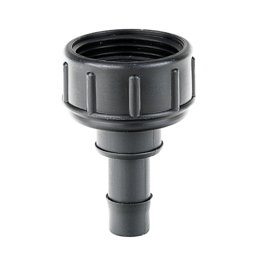 K Rain 25mm Tap Adaptor with 13mm Barb - Black - Durable Polypropylene - Auzzistore