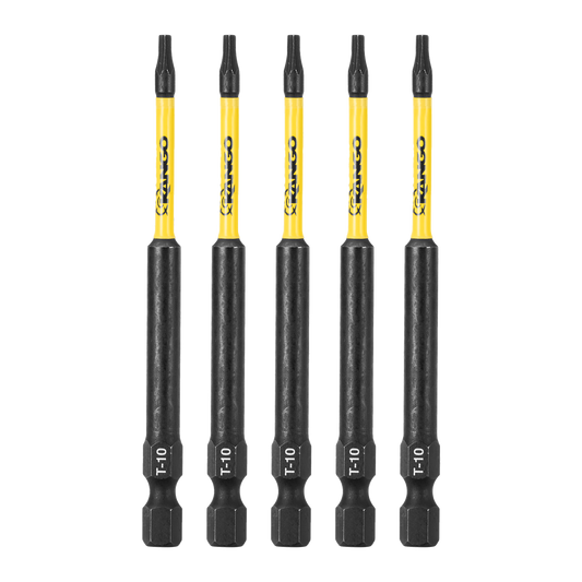 Kango 89mm TX10 Impact Driver Bit 5 Pack - HYPERTORQUE™ - Durable Precision – view 2 - Auzzistore