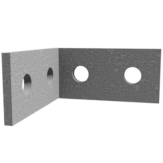 Dunnings Galvanised Angle Bracket 80x80x40mm 5mm Steel Heavy-Duty - Auzzistore