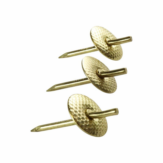 Everhang 24kg Brass Plated Picture Hanging Hook 3 Pack Durable Easy Use - Auzzistore