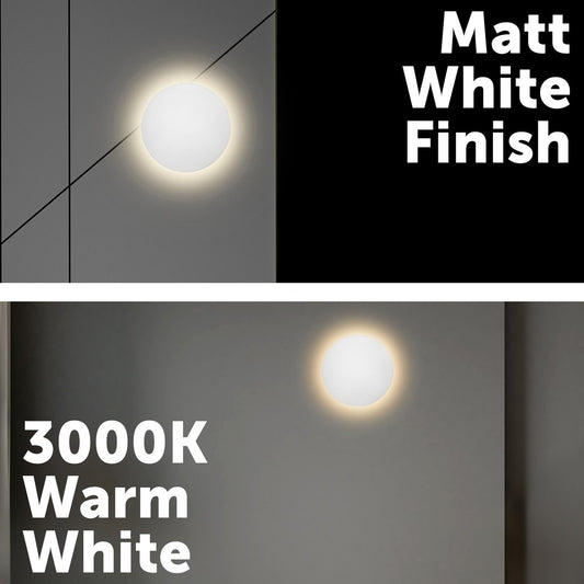 Verve Maxwell Interior Wall Light - 9W LED - 185mm x 50mm x 185mm - Matt White – view 2