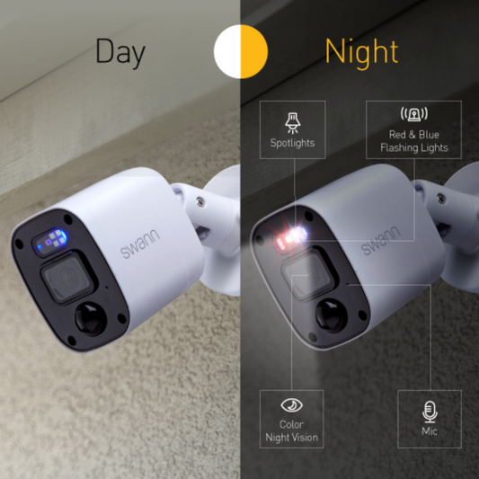 Swann 6 Camera 8 Channel 2K DVR Security System - 1TB HDD - Audio Recording – view 2