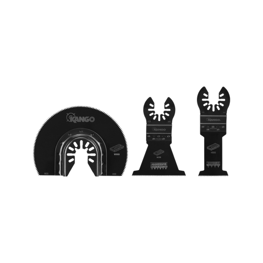 Kango 3 Piece Wood Multi Tool Blade Set - 95mm x 171mm - Efficient Cutting – view 2 - Auzzistore