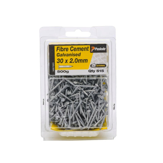 Paslode Galvanised Fibre Cement Nails 30mm 2mm 500g Corrosion Resistant - Auzzistore