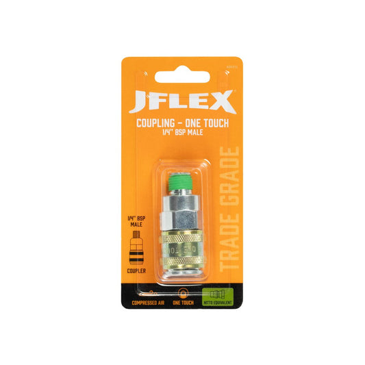 Jflex 1/4 BSP Male Coupling - Nitto Equivalent - 22mm x 58mm - High Flow – view 2 - Auzzistore