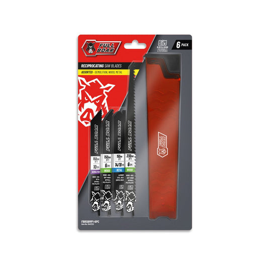 Full Boar Reciprocating Saw Blade Set - 6 Piece - Bi-Metal - 150mm & 230mm – view 2