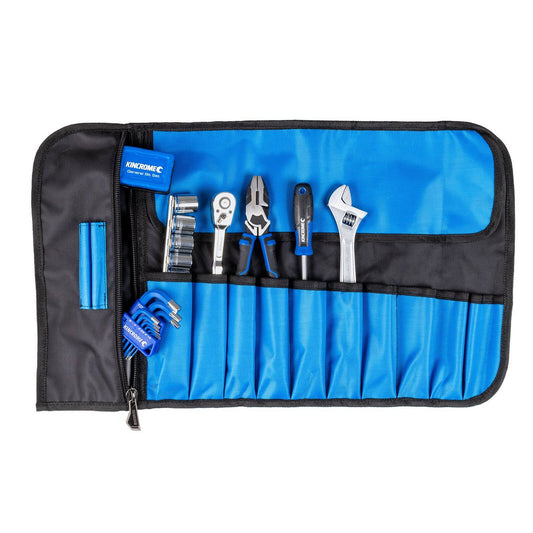 Kincrome 57 Piece Tool Roll Kit - 110mm x 380mm x 100mm - Durable Storage – view 2 - Auzzistore