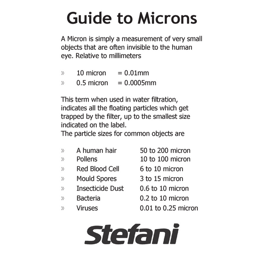 Stefani 10 Micron Green Carbon Replacement Cartridge 250mm Carbon Filter – view 2 - Auzzistore