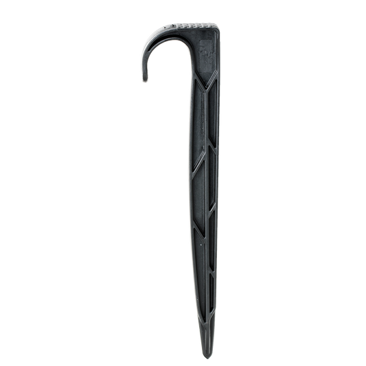 K Rain Hold Down Stake 210mm - 10 Pack - Black - For 13mm, 19mm, 25mm Poly Pipe - Auzzistore