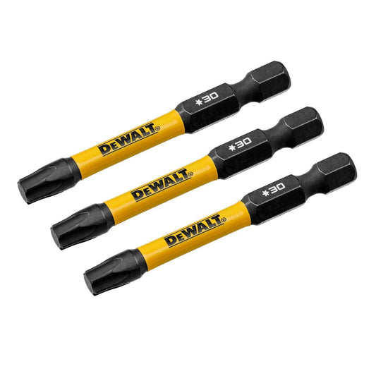 Dewalt Flextorq Screwdriver Bit - TX30 - 57mm - 3 Pack - Durable High Carbon Steel – view 2 - Auzzistore