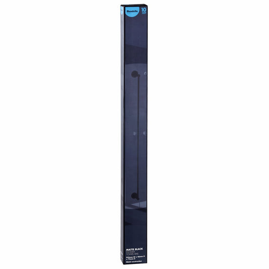 Mondella 935mm Matte Black Resonance Towel Rail - Metal Construction – view 2