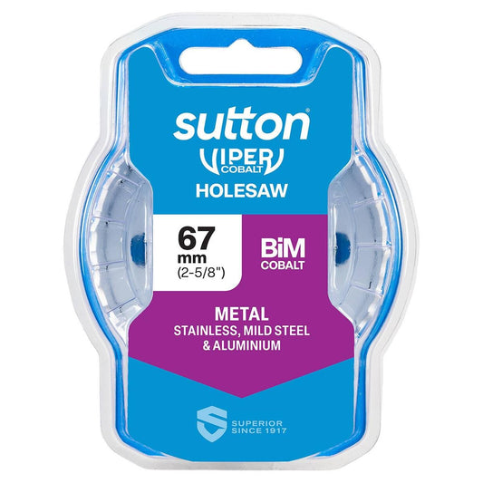 Sutton Tools 67mm Viper Cobalt Bi Metal Holesaw - Durable Cutting Tool - Auzzistore