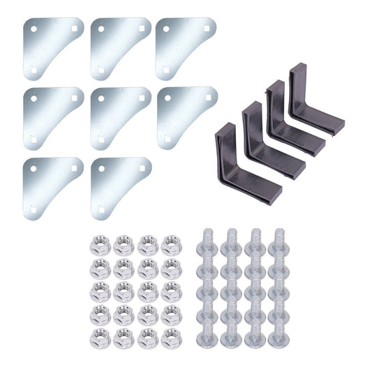 Metal Mate Galvanised Slotted Angle Starter Pack 100mm Steel Rigidity - Auzzistore