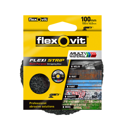 Flexovit 100mm Flexi Strip Stripping Disc - Multi Purpose - Durable - Efficient - Auzzistore