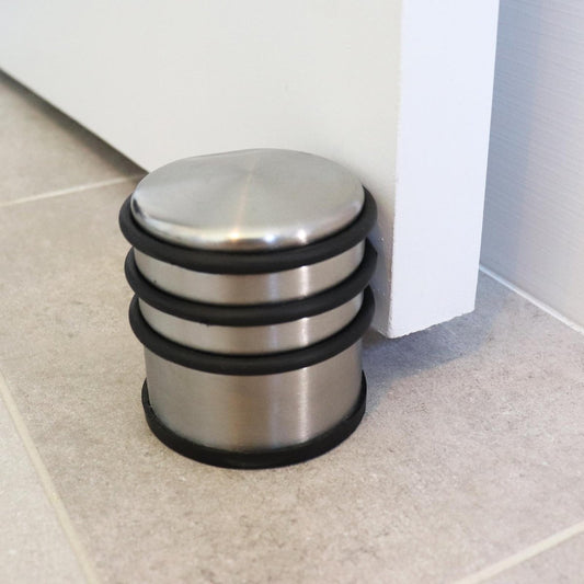 Adoored Satin Chrome Door Weight Large - Steel - Non-Slip Grip - Durable – view 2 - Auzzistore