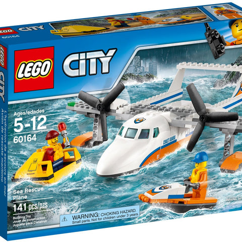 LEGO 60164 Sea Rescue Plane with Water Scooter & Raft - Auzzistore