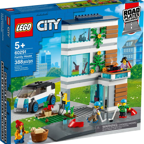 LEGO 60291 Family House: Eco-Friendly Playset with EV - Auzzistore