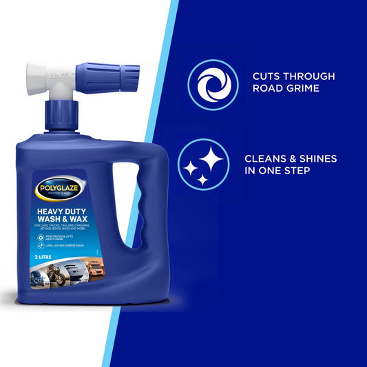 Selleys 2L Polyglaze Heavy Duty Wash Wax Hose - Effective Grime Removal – view 2