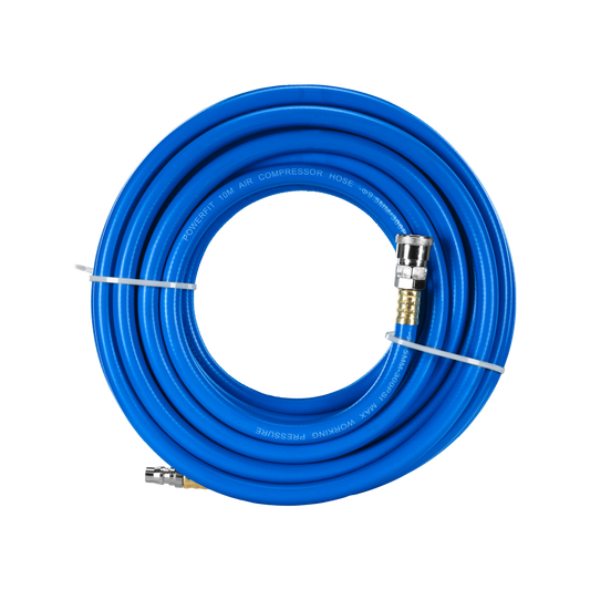 Powerfit 10m Braided Air Hose - Nitto Fittings - ¼” BSP - 300 PSI – view 2 - Auzzistore
