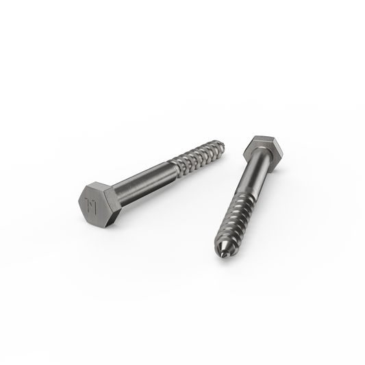 Zenith Hex Head Coach Screws M8 x 75mm Stainless Steel 304 Grade 12 Pack – view 2 - Auzzistore