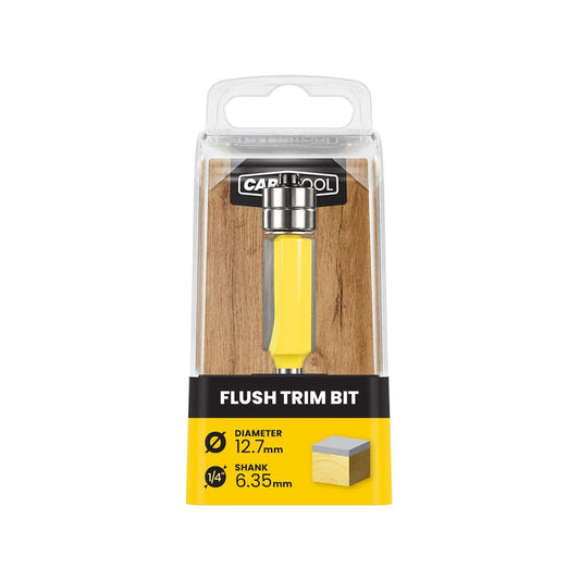 Carbitool 12.7mm TCT Flush Router Bit - Tungsten Carbide - Precision Cutting - Auzzistore