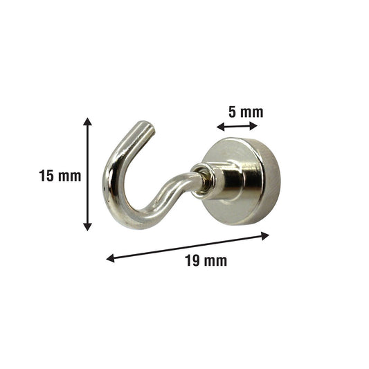 Everhang 35mm Silver Magnetic Hook 10 Pack - Versatile Hanging Solution – view 2