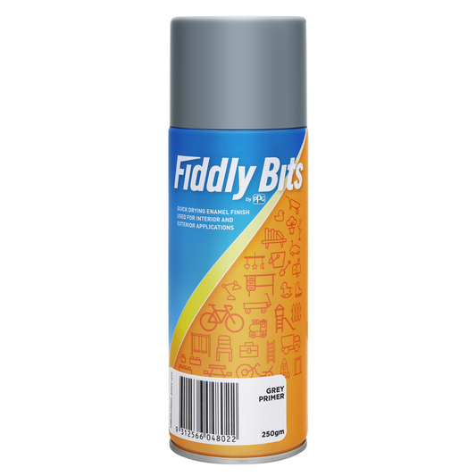 Fiddly Bits Grey Spray Paint - 250g Oil Based - Fast Drying - Gloss Finish - Auzzistore