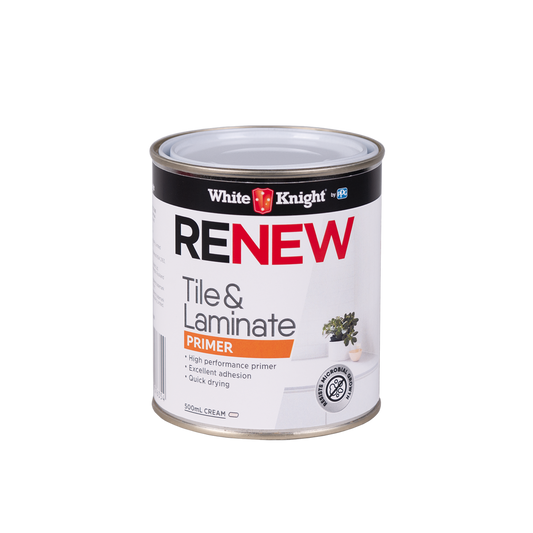 White Knight Renew Tile and Laminate Primer - 500ml - Water Based - Quick Drying - Auzzistore