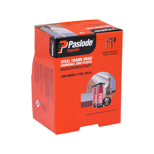Paslode 15g x 45mm Steel Frame Brad Box 2000 - Strong Hold for Steel – view 2 - Auzzistore