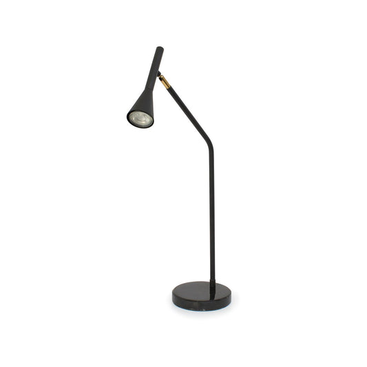 Home Design Black Svelte Desk Lamp - Contemporary Task Lamp 365mm - Marble Base – view 2