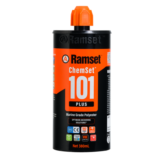 Ramset ChemSet 101 Plus - 380ml Polyester Adhesive - Fast Cure - Low Odour