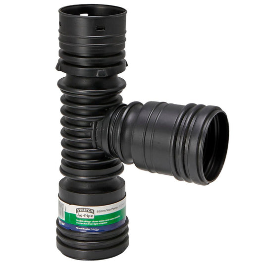 RELN Stretch Ag Pipe 65mm T Piece - Plastic - Flexible - Easy Install - Auzzistore