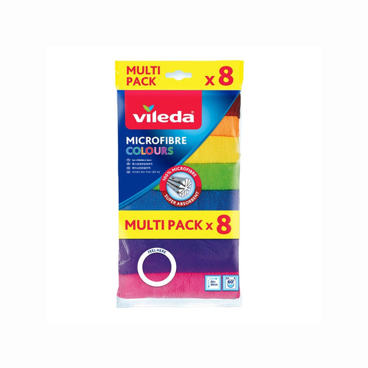 Vileda Microfibre Cloths - 8 Pack - 80% Polyester - All Purpose Cleaning – view 2