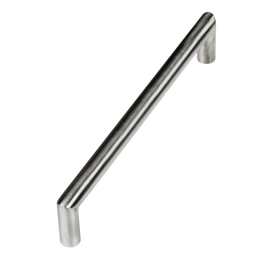 Kaboodle 128mm Round Bar Handle - Brushed Stainless Steel - Durable