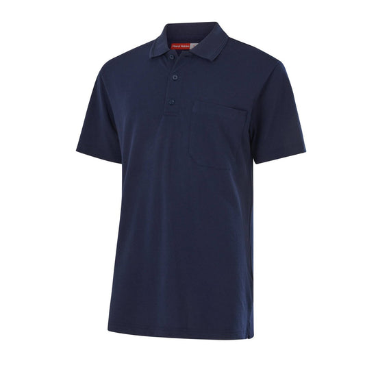 Hard Yakka Navy Men’s Short Sleeve Polo Size S - Durable - Comfortable - Functional – view 2
