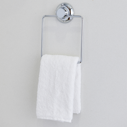 Naleon Chrome Suction Works Towel Ring - 165mm x 210mm - Durable & Relocatable – view 2